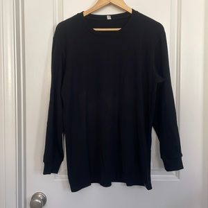 Uniqlo Heat Tech Ultra Warm Black Long Sleeve